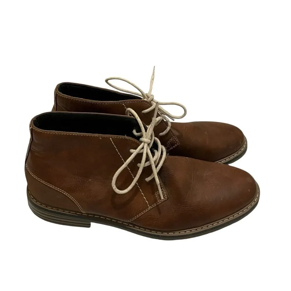 Arizona Jeans Co. Mens Az Dutton 625-7097 Brown Dress Shoes Lace Up Size 9.5M